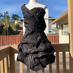 59- Sanjoy Puff Tiered One Shoulder Formal Dress